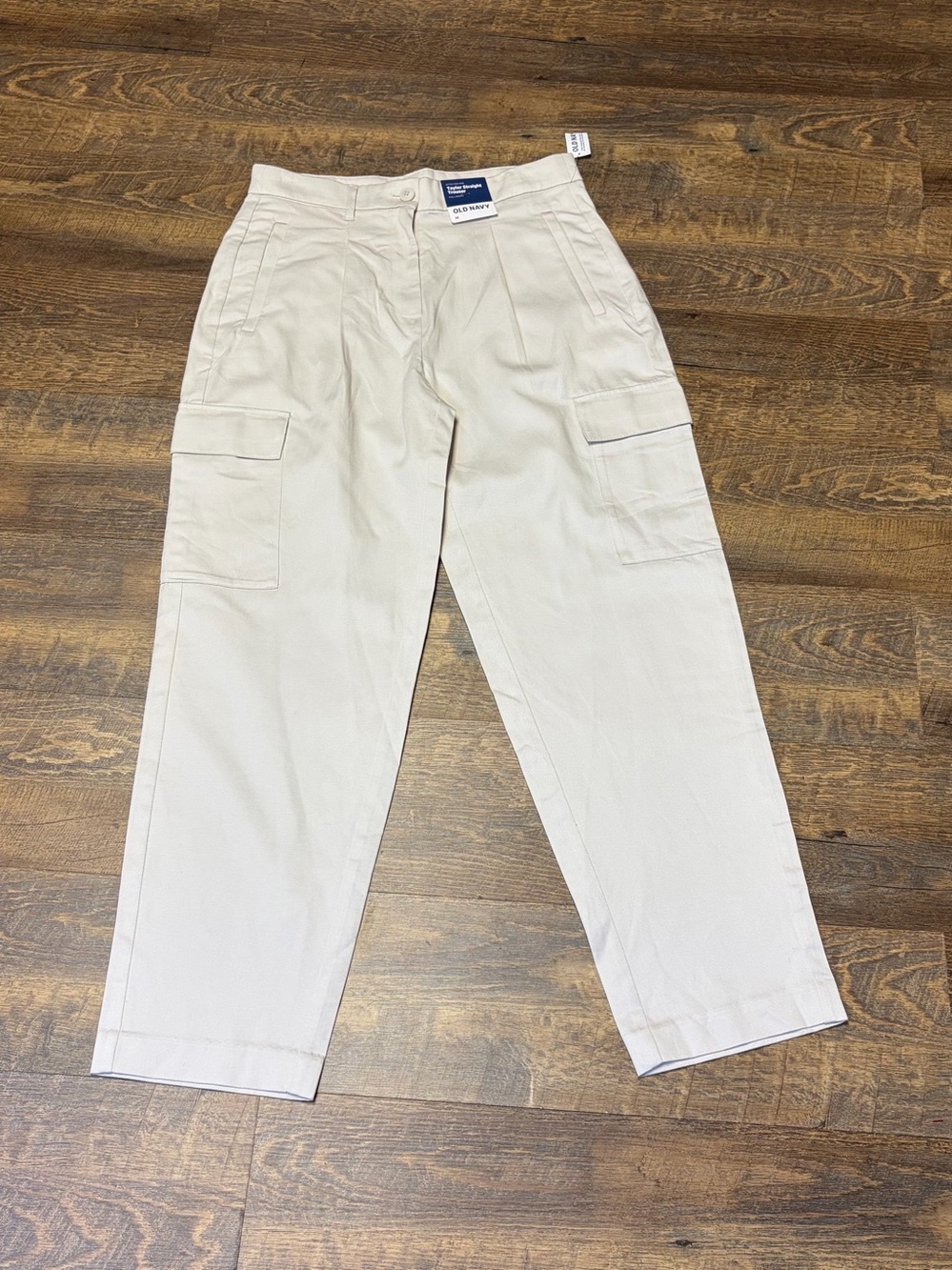 NEW Old Navy Extra High-Rise Taylor Straight Trouser Cargo Pants Womens Medium - Picture 2 of 15